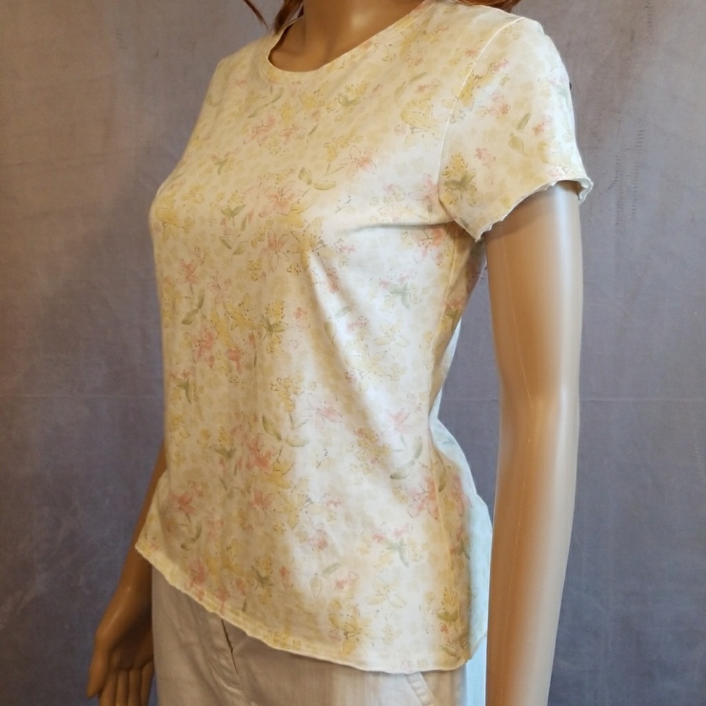 J.Jill floral tee